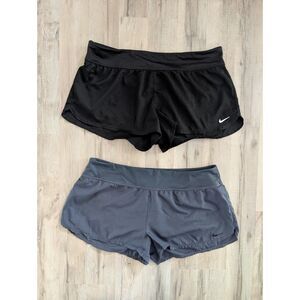 Nike Solid Boardshort Swim Bottoms Bundle Black and Blue, XL (C3)